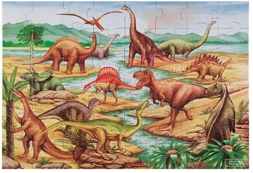 Dinosaurs 48 pcs Floor Puzzle 000772904216 Melissa & Doug Age 3 Years +