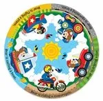 Circular Floor Puzzle Vehicle Fun 000772044059 Melissa & Doug (11 pieces) Ages 2+