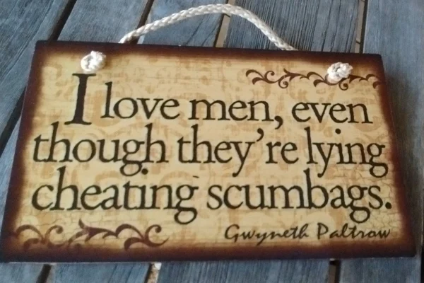 Wooden Sign Humor, Proverbs, Gwyneth Paltrow Made in USA