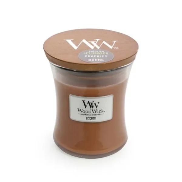 WoodWick Candle - Biscotti - Small 3.4oz Burn Time 40 Hours