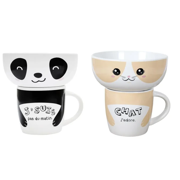 1 piece - MUG AND BOWL KAWAII M12 - for color option contact us on 03 46 45 47