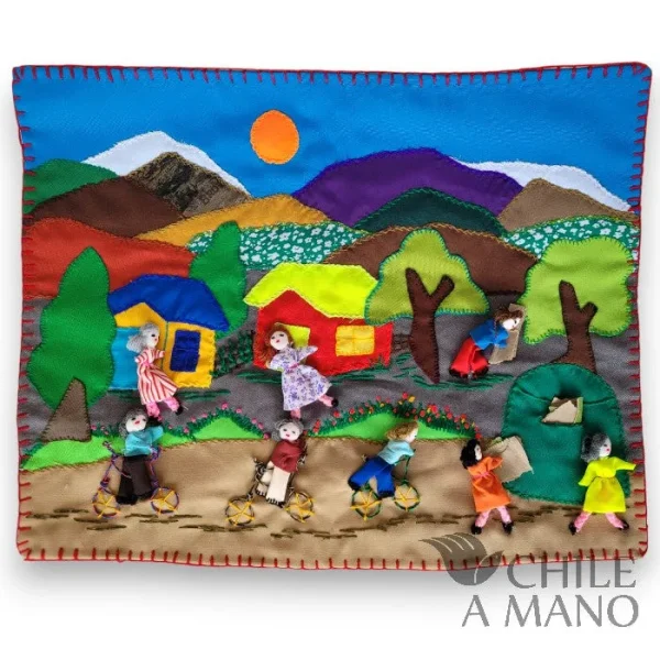 Arpillera "For a Clean Environment"